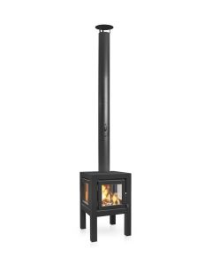 Terrassenkamin Cortenstahl RB73 QUARUBA L – schwarz