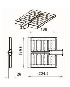 NunnaUun  Ersatzteil Regulierteil AG1 / AG2 / AG4 179,6x168 mm