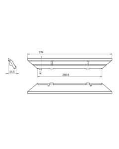 NunnaUuni - Ersatzteile - Spoiler GF1/GF2 374/295 x 51 mm