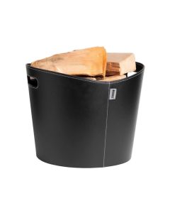 Holzkorb Ø39 Aduro Proline Kunstleder schwarz