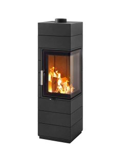 Eckkamin aus Guss Guss-Kaminofen CORNA ES 6 kW