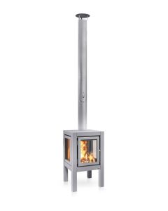 Terrassenkamin Cortenstahl RB73 QUARUBA XL – edelstahl