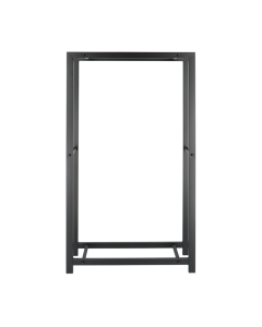 Kaminholzregal  Ihnen Metall Schwarz 75,5x23,5x148 cm