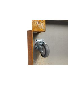 Gestell mit Rollen Cortenstahl RB73 QUARUBA