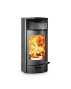 Kaminofen Austroflamm Flok 2.0 - Stahl - Warmhaltefach Keramik - 4 kW