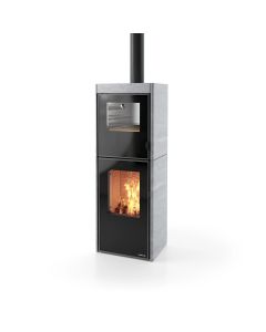 Kaminofen mit Backfach für moderne häuse