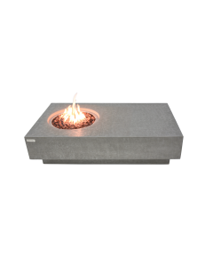 Gas Feuertisch METROPOLIS aus Zement 142 x 81 x 35 cm