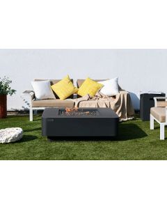 Gas Feuertisch BERGAMO Concrete Look 107 x 56 x 35 cm