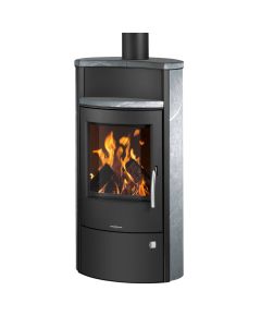 Kaminofen  Stahl Schwarz / Speckstein Oranier Pori 7, 6,5 kW