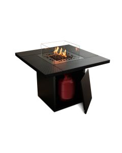Outdoor Gaskamin Terasse Planika Square Table