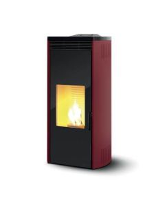 Pelletofen Palazzetti Ecofire Giorgia Pro 2 9 kW rot stahl