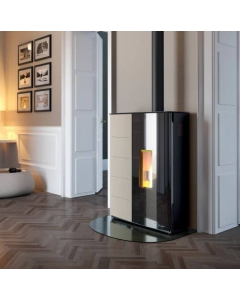 Pelletofen Palazzetti Twiggy US Stahl Caffelatte 10 kW