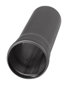 Pellet- Ofenrohr DN 80 mm Länge 500 mm Schwarz Stahl