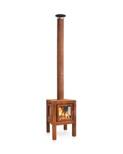 Gartenkaminofen Cortenstahl RB73 Quaruba L